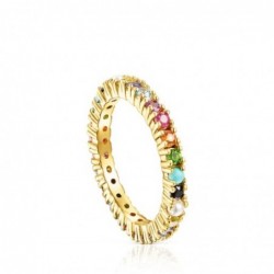 Straight Anillo Vermeil/Gema