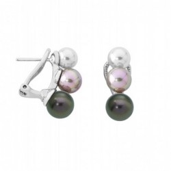 Nuit Pendientes Omega 6-8mm